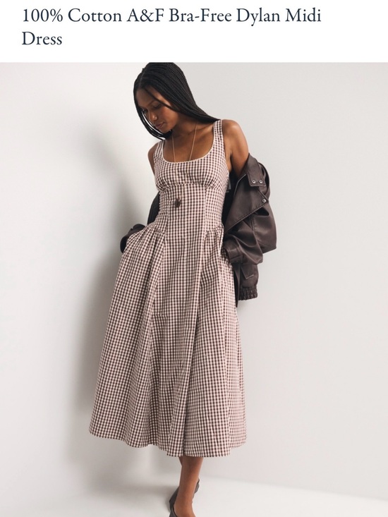 Abercrombie & Fitch Dresses & Skirts - Abercrombie & Fitch Bra-Free Dylan Midi Dress in Mahogany Pattern Size S